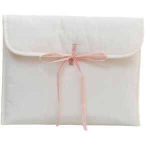 Cutecore Puffy Quilted Laptop Sleeve Coquette Bow Tie Tablets Protective Case Y2K Balletcore Padded Notebook Cover (White,11 inch)