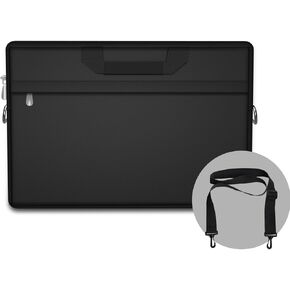 Laptop Sleeve Bag for 17.3 Inch Laptop, Water-Repellent Fabric, Portable Laptop Case, Black