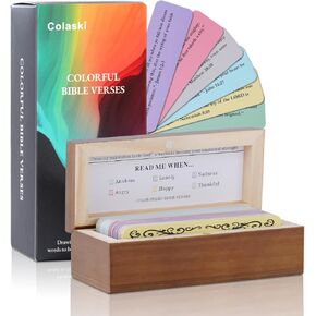 جرة آية الكتاب المقدس، اقرأني عندما جرة الأمل بآيات الكتاب المقدس للعواطف والمشاعر، 90 بطاقة الكتاب المقدس KJV مع صندوق صلاة خشبي من الكتاب المقدس، هدايا مسيحية للكنيسة لدراسة الكتاب المقدس للنساء والرجال in Kuwait