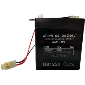 AlveyTech 24 Volt Battery Pack (5 Ah Versions 16+) - For Razor E100, E100 Glow, E125 Scooters, Set of 12V Replacement Batteries for Electric Power Mini Scooter, Universal Rechargeable Scooter SLA/AGM