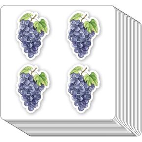 Grapes Stickers 1in for Scrapbooking, Arts, Craft, Kids DIY, Calendars, Journals Labels 80-Pack