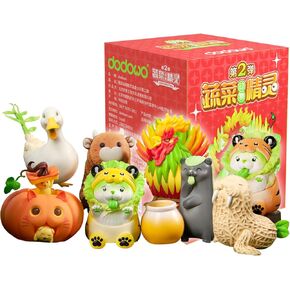52TOYS Vegetables Fairy 2nd Action Figure, 1Pc Collectible Toy Kawaii Creative Gift Room Decor Desktop Decoration 3.5 Inch, Gift for Birthday Party