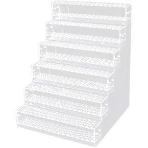 Pencil Holder Acrylic Marker Display Stand Transparent Makeup Brush Organizer Stationery Supplies Holder for Home Living Room, 5 Layer