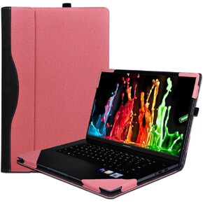 15.6 inch Cover Case for ASUS VivoBook Pro 15 OLED Laptop& for Vivobook 15X /S15 Series & for ASUS X515 M515 D515 F515,Detachable PU Leather Protective Sleeve Bag Accessories (Dark Grey)