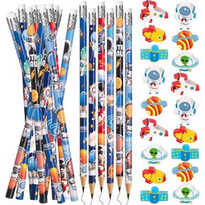 Unicorn Party Favors Unicorns Pencils and Erasers 72Pcs Cartoon Wooden Pencils Erasers and for Birthday Party Favors Reward School Supplies Parties Bag Fillers (Unicorn)