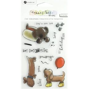 Hampton Art TH Clear Stamp Hot Dog, None