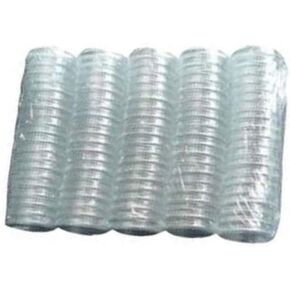 Coin Capsules 20mm Clear Round Coin Case Holder Storage Container Coin Collection Box 100PCS
