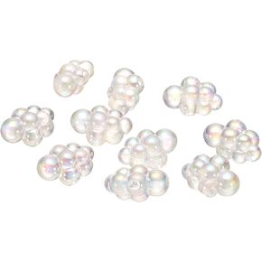 Bubble Clusters for Miniature Dollhouse Bathtub, 1:16 Scale Acrylic Matte White Bubbles - (Applications: for DIY Craft, Fairy Beach Decor), 10-Piece