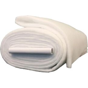Polyester Quilting Batting, White 96" x 9 Yards by The Bolt
