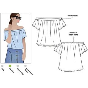 Style Arc Sewing Pattern - Cara Top (Sizes 04-16)