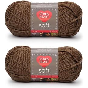 Red Heart Soft Toast Yarn - (Pack of 2) of 141g/5oz - Acrylic - 4 Medium (Worsted) - 256 Yards - Knitting/Crochet