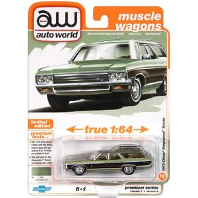 Auto World 64452 Muscle Wagons 1:64 19 1970 Car Kingswood Series B Green