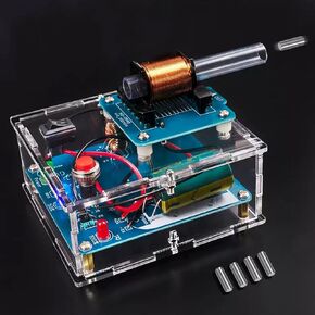 EIELE Electromagnetic Transmitter Electronic Component Soldering Kit Adult Soldering Practice Kit DIY Creative Shooting Game Kit Electronic Mini Voltage Converter Module