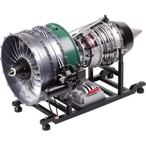 Jet Engine Model Kit Twin-Spool turbofan Engine Model kit That Works Metal Assembly 1/10 Electric Aircraft Engine Jet Engine Model Craft Gift for Adult - 1000+PCS DM119
