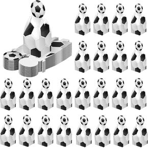 Glavatrix 24 Pieces Soccer Treat Boxes Sport Party Favor Boxes Paper Candy Goodie Snack Gift Boxes for Soccer Theme Birthday Baby Shower Party Decorations Supplies