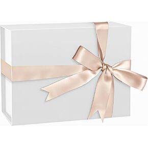 Green Gift Box 9x7x4 in, Gift boxes for Presents with Magnetic Closure Lid, Small Rectangle Collapsible Gift Box for Groomsmen, Proposal, Wedding, Graduation, Birthday, Mother's Day