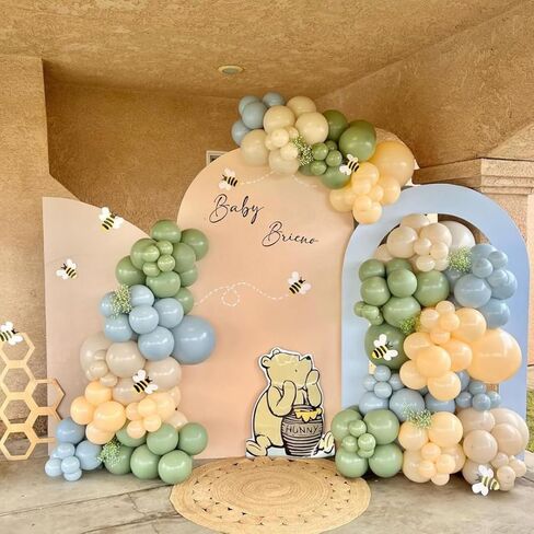 البالونات الصفراء والأبيض ، 60 ٪ 12 بوصة البالونات البيضاء الأصفر البيضاء البالون اللاتكس هيليوم حفلة للاستحمام عيد ميلاد رضيع عباد الشمس العسل موضوع المشاركة الذكرى السنوية in Kuwait