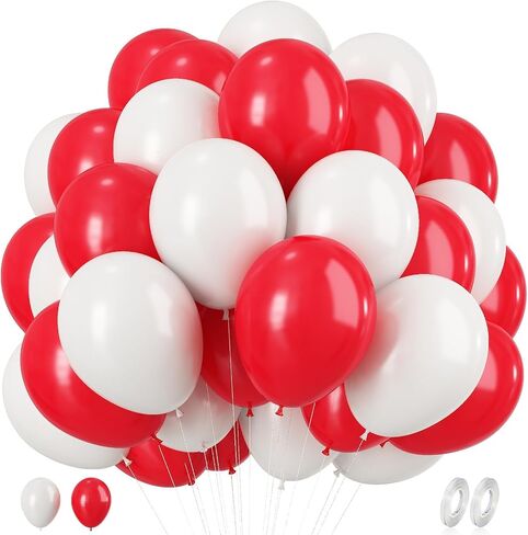 Yellow and White Balloons, 60pcs 12 Inch Yellow White Balloons Latex Helium Party Balloon for Birthday Baby Shower Sunflower Honeybee Theme Engagement Anniversary Bachelorette Party Supply Decoration in Saudi Arabia