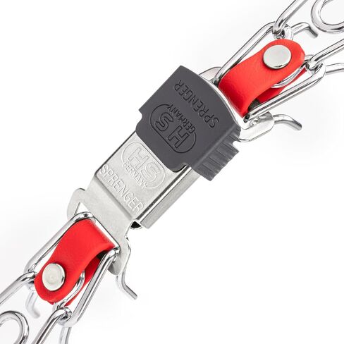هيرم Sprenger Chrome مطلي بالكروم مع وجود روابط قصيرة وإصدار سريع مشبك cliclock وإدراج biothane مصنوع في ألمانيا 20in × 3.0 مم (حجم الرقبة حتى 16-17in) (الأزرق cerulean) in Kuwait