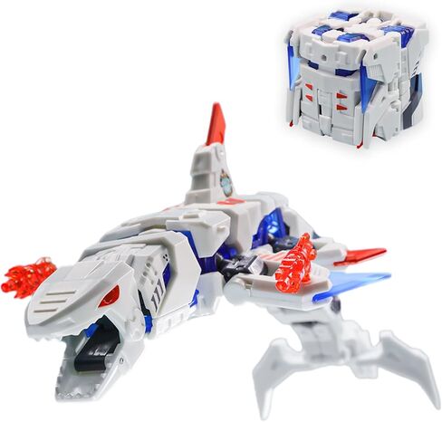 52TOYS BEASTBOX BB-17GW Great White Deformation Toys Action Figure, Converting Toys in Mecha and Cube, Perfect Birthday Party Gift for Teens and Adults, Based on Shark in Saudi Arabia