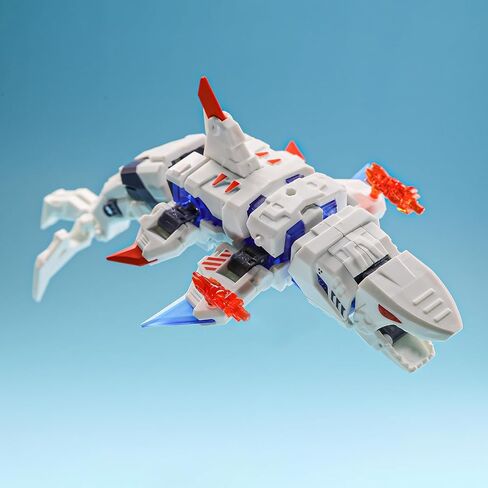52TOYS BEASTBOX BB-17GW Great White Deformation Toys Action Figure, Converting Toys in Mecha and Cube, Perfect Birthday Party Gift for Teens and Adults, Based on Shark in Saudi Arabia