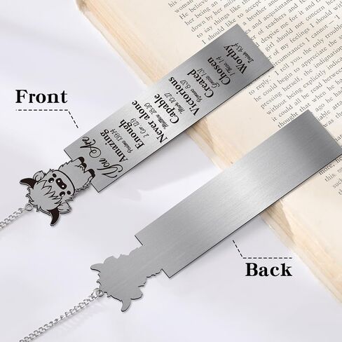 Funny Silly Goose Bookmarks - Cute Boo Basket Stuffers Book Mark Reading Accessories Women Girls Kids Bookish Lovers Metal Bookmark Practical Gifts College Students Back to School Birthday in Saudi Arabia