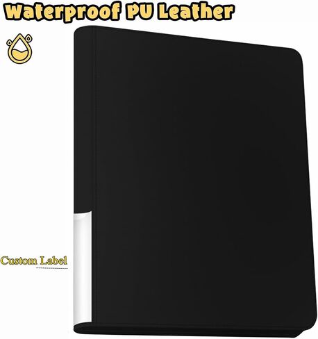 12-Pocket Toploader Binder, Holds 480 Toploaders, Sports, Trading & TCG/MTG Card Storage, Compatible with 3"x4" Top Loader (Black) in Saudi Arabia