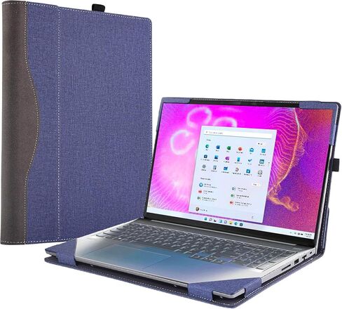غطاء حالة الكمبيوتر المحمول لـ Lenovo IdeaPad 5 Pro Gen 6 7 8 16 Inda/IdeaPad Slim 5i Pro 16 2023 [ليس نماذج أخرى] دفتر كمبيوتر محمول حقيبة الكمبيوتر الواقية من الجلد (16 بوصة ، أزرق) in Kuwait