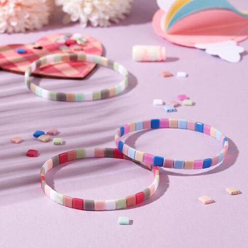 Pandahall 480pcs الحجر الهيماتيت Tila قوس قزح الهيماتيت مسطح الفاصل الفاصل الفضفاض in Saudi Arabia
