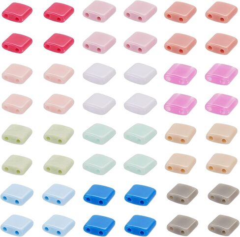 Pandahall 480pcs الحجر الهيماتيت Tila قوس قزح الهيماتيت مسطح الفاصل الفاصل الفضفاض in Saudi Arabia