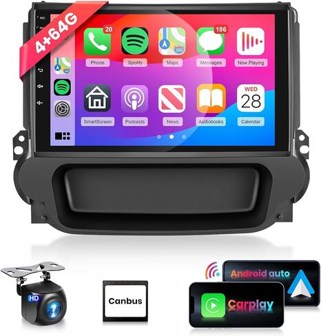 【2G+64G】 for Chevy Malibu 2009 2010 2011 2012 2013 2014 Car Stereo Radio with 9" HD IPS Touch Screen/CarPlay/Android Auto/MirrorLink/BT/HiFi/16EQ/GPS/WiFi/4G/AHD Rear Camera in Saudi Arabia
