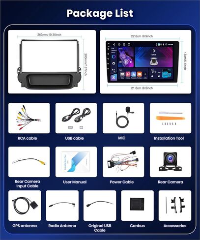 【2G+64G】 for Chevy Malibu 2009 2010 2011 2012 2013 2014 Car Stereo Radio with 9" HD IPS Touch Screen/CarPlay/Android Auto/MirrorLink/BT/HiFi/16EQ/GPS/WiFi/4G/AHD Rear Camera in Saudi Arabia