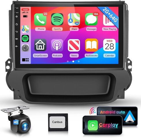 【2G+64G】 لـ Chevy Malibu 2009 2010 2011 2012 2013 2014 راديو ستيريو للسيارة مع شاشة لمس 9 بوصات HD IPS/Android Auto/MirrorLink/BT/HiFi/16EQ/GPS/WiFi/4G/AHD كاميرا خلفية in Saudi Arabia