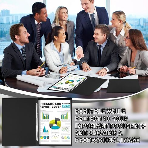 30 PCS 8.5 '' X 11 '' COVERBoard Covers ، 3 '' السعة السعة المعدنية الشق مع الضاغط ، وحجم الحروف ، ومجلد تقرير العرض لربط التقارير ، ومستندات المقترحات (الأزرق) بدقة (الأزرق) in Kuwait