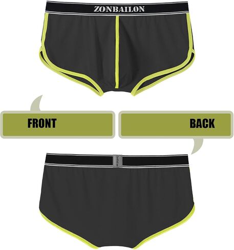 Men's Boxer Briefs With Ball Pouch Bulge Enhancing Mesh and Breathable Underwear 3Pack Black/Light Grey/Blue-L in Saudi Arabia
