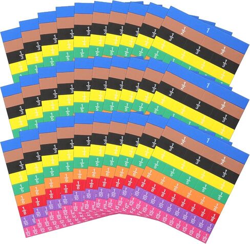 30 Sets Fraction Tiles Set for Math Classroom Fractions Manipulatives Math Learning Manipulatives for Home School Supplies in Saudi Arabia