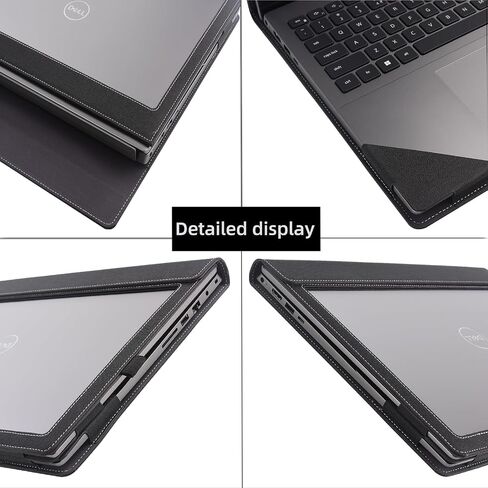 حالة غلاف الكمبيوتر المحمول لـ Dell Latitude 16 7650/7640 كمبيوتر محمول (لا يعمل مع نماذج Dell الأخرى). 2-in-1 PU الجلود القابلة للفصل كمبيوتر محمول (خليط رمادي) in Kuwait