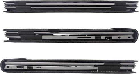حالة غلاف الكمبيوتر المحمول لـ Dell Latitude 16 7650/7640 كمبيوتر محمول (لا يعمل مع نماذج Dell الأخرى). 2-in-1 PU الجلود القابلة للفصل كمبيوتر محمول (خليط رمادي) in Kuwait
