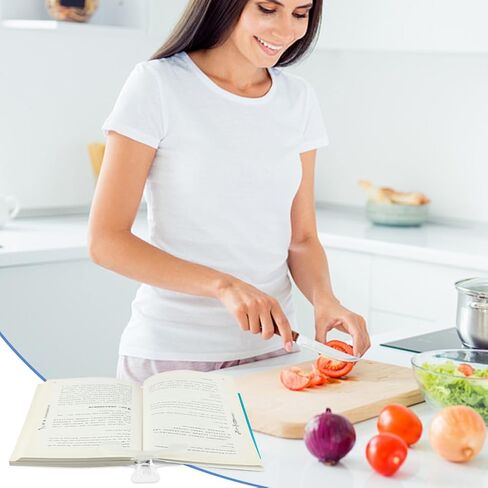 2pcs مقاطع الكتب الشفافة للكتاب صفحة صفحة إشارة مرجعية صفحة مفتوحة للمعلمين والطلاب والكتاب ، مثالي للفصل الدراسي ، المكتب (اللون: واضح) in Kuwait