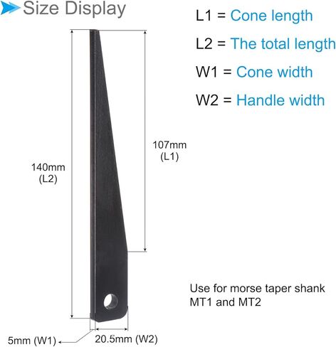 Taper Drift for Morse Taper, MT3, Drift/Center Key Drill Sleeves Arbor - (Applications: for Drill Presses) in Kuwait