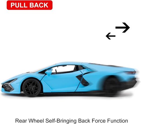 1/36 Lamborghini Reventon Toy Car, Model Car with Pull Back Function, Model Toys with Open Door, Suitable for Collection and Gift for Kids Toys (Blue) in Kuwait