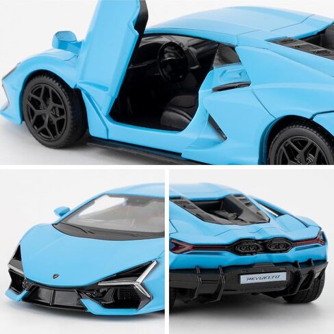 1/36 Lamborghini Reventon Toy Car, Model Car with Pull Back Function, Model Toys with Open Door, Suitable for Collection and Gift for Kids Toys (Blue) in Kuwait