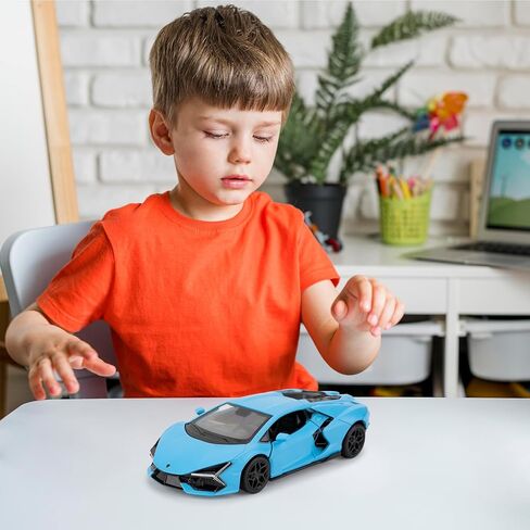 1/36 Lamborghini Reventon Toy Car, Model Car with Pull Back Function, Model Toys with Open Door, Suitable for Collection and Gift for Kids Toys (Blue) in Kuwait