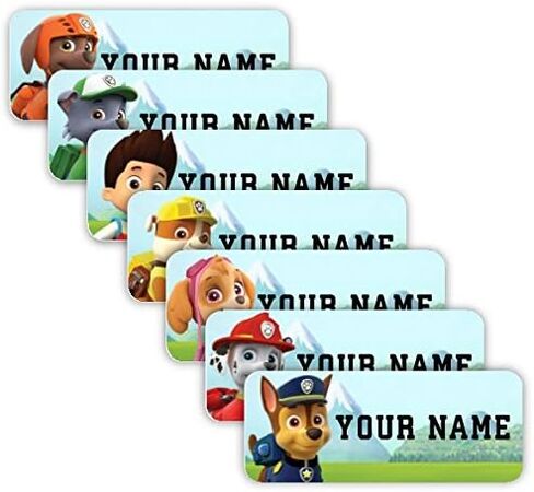 Oliver's Labels Special Edition Original Labels, 40 Durable Personalized Name Labels & Tags for School Supplies, Camp Gear, Water Bottles, and Food Containers - PAW Patrol™ in Saudi Arabia