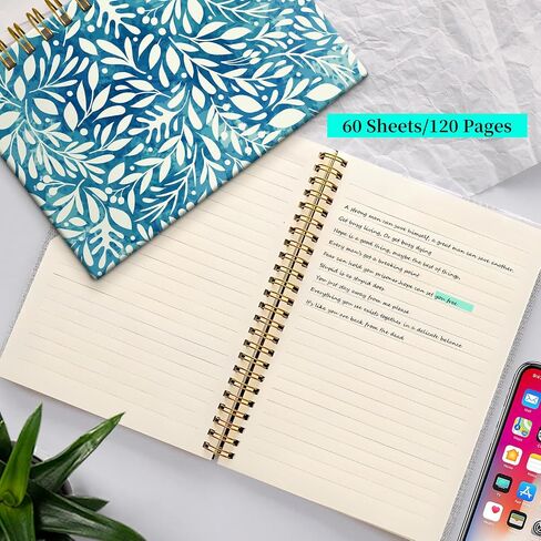 Spiral Notebook Journal for Women Men, A5 Hardcover Journal, 120 Pages Thick Paper, College Ruled Writing Notebook for School, Work & Office 8.3'' × 5.9''(Vintage Wood American Flag) in Kuwait