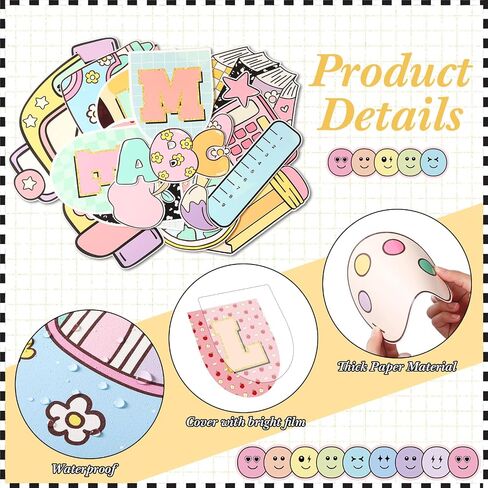 Welcome Back to School Bulletin Board Set First Day of School Classroom Decorations Welcome Banner Cutouts Bulletin Board Border Set for Classroom Chalkboard Wall Decor(Composition Notebook) in Saudi Arabia