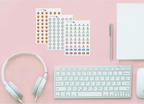 Run Walk Planner Stickers / 110 Vinyl Dot Stickers (1/3") / Exercise Health Fitness Self Care Workout/Essential Productivity Life/Bujo Bullet Journaling/TODO to do Appointments (1 Sheet) in Saudi Arabia