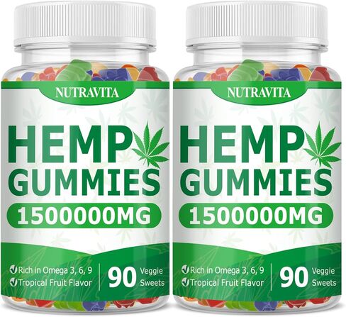 Naturals Fruit Hemp Gummies 1,500,000mg High Strength - Natural Hemp Oil Infused Gummies Great for Peace & Relaxation,America's #1 Favorite Hemp Gummy Brand - 90 Gummies in Saudi Arabia