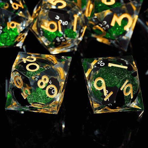 سائل Core Cat dnd dice set 7pcs مع مربع- حادة حادة لطيفة الراتنجات طراز الراتنجات الزنزانة و Dragons Dice for D&D ، ألعاب لعب الأدوار ، RPG ، MTG ، ألعاب الطاولة D20 D12 D10 D8 D6 D6 (Cathead-Purple) in Kuwait