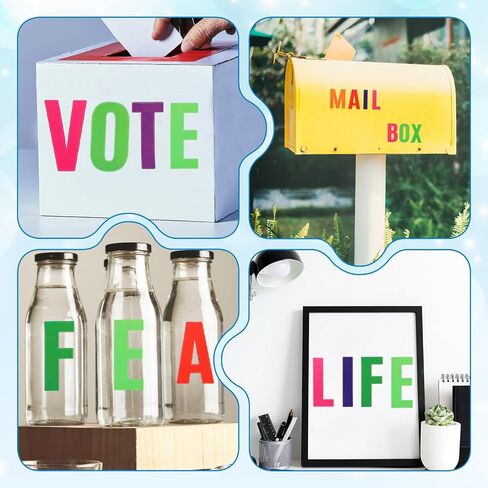 102pcs ملصقات رسائل كبيرة 4 بوصة الحروف الأبجدية رسائل Bulletin Board Letters للاصطدام الملق in Saudi Arabia